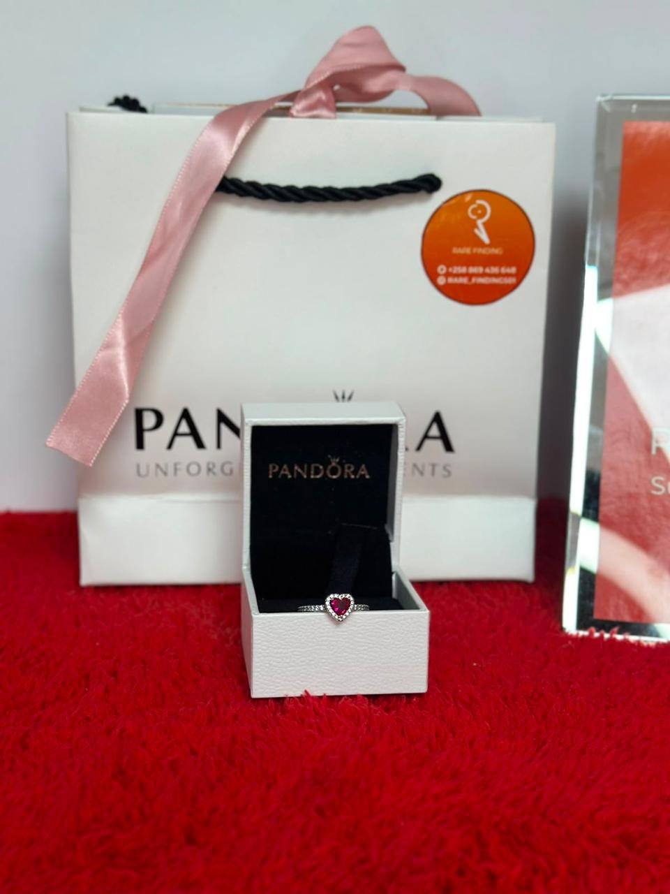 Pandora Elevated Red Heart Silver - foto 2